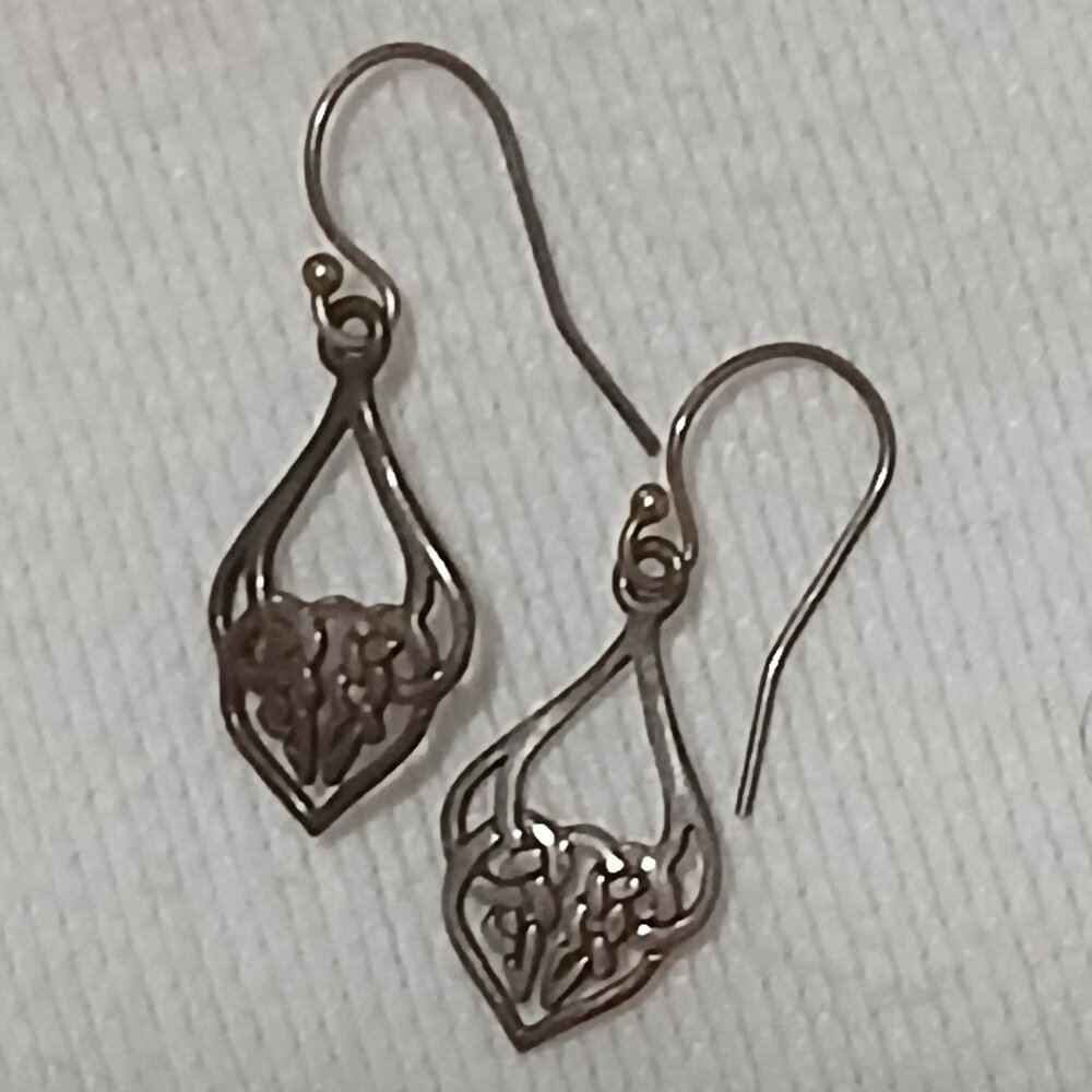 Celtic knot earrings, 925